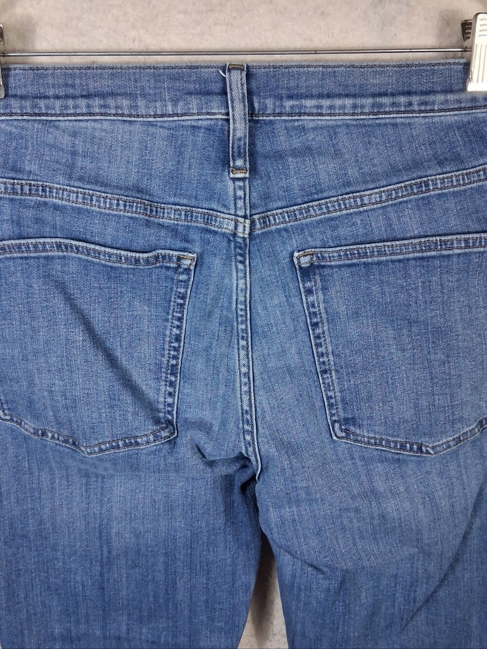 J.Crew 9" Vintage Slim Straight Women 30 Bensen Wash Blue Denim Distressed Jean - Picture 13 of 16